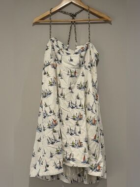Maeve Linen Blend Mini Dress